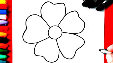 flores sencillas para dibujar.